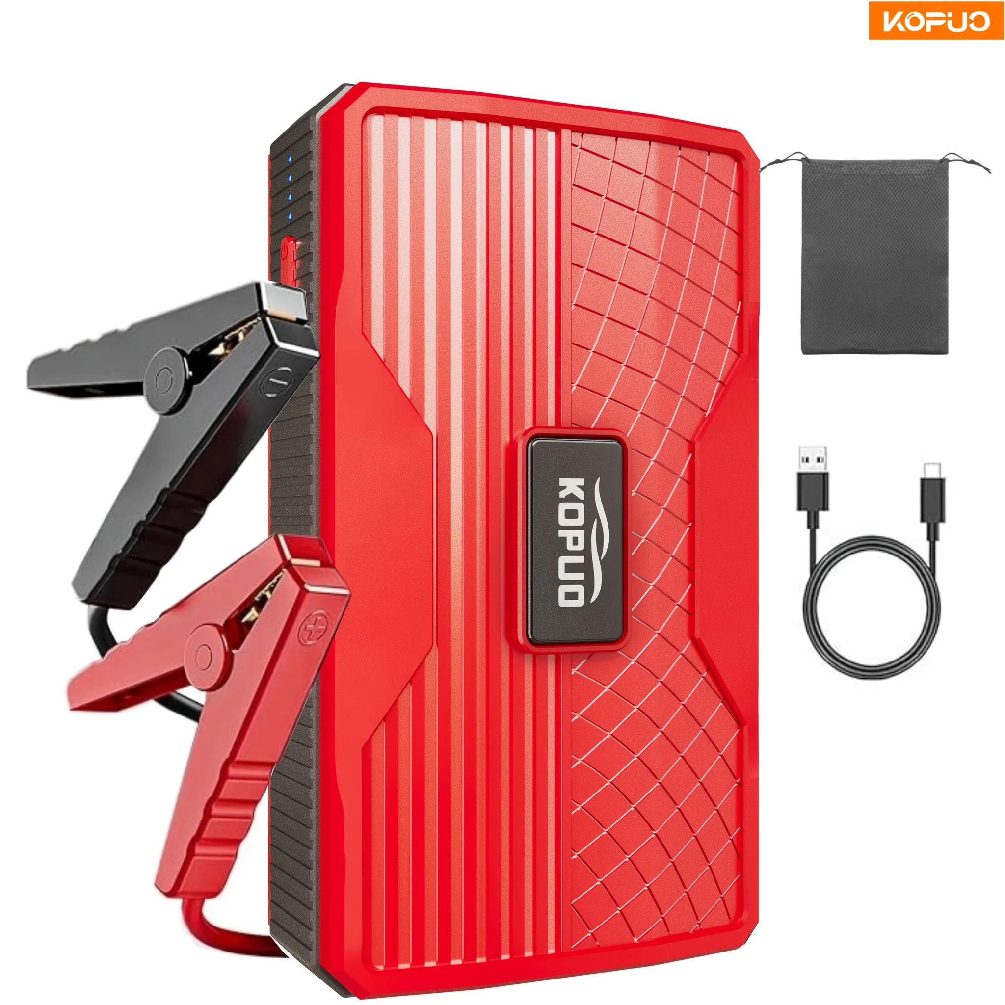 Portable Car Jump Starter with Built-in Flashlight
