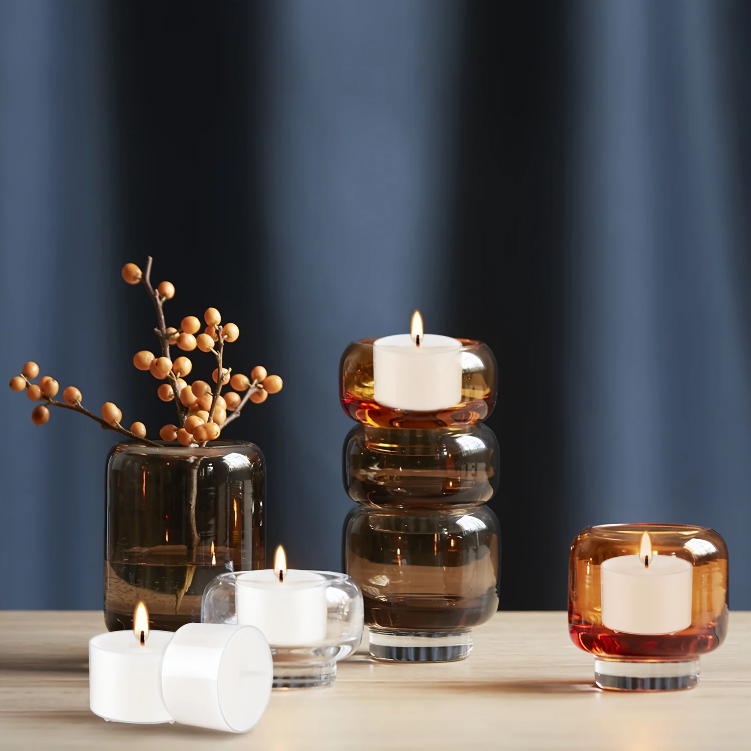 100 vanilla scented tea wax candles - 8 hour burn time