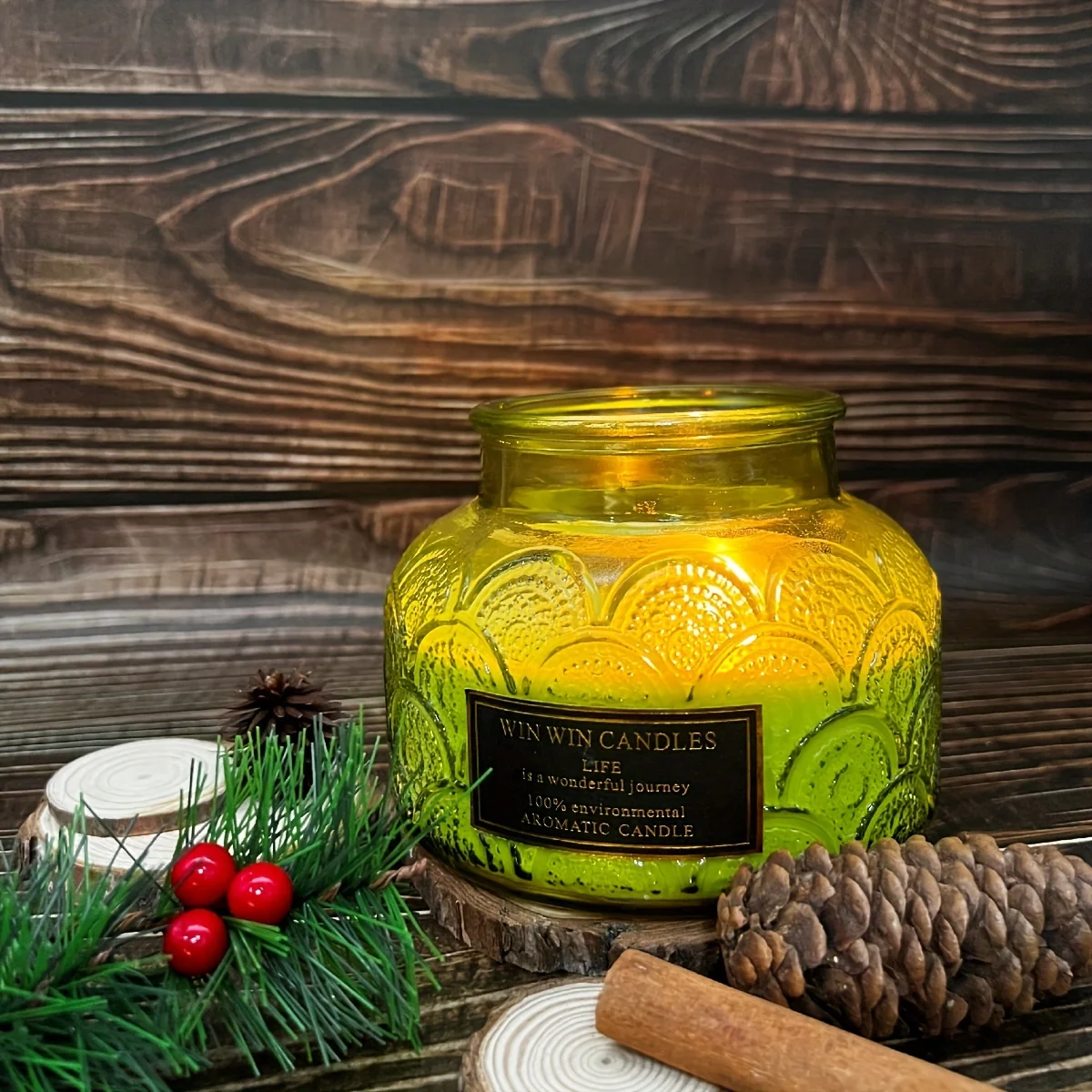 Extra-Large Lavender & Velvet Rose Soy Wax Candle – Lace-Cup Glass, 200+ Hour Burn Time