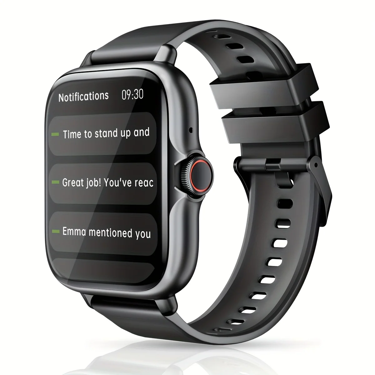 Multifunctional Sports Smart Watch – 1.83‑Inch Full Touch Screen, Wireless Calling & Messaging, Pedometer and Fitness Tracker, Compatible with iPhone and Android
