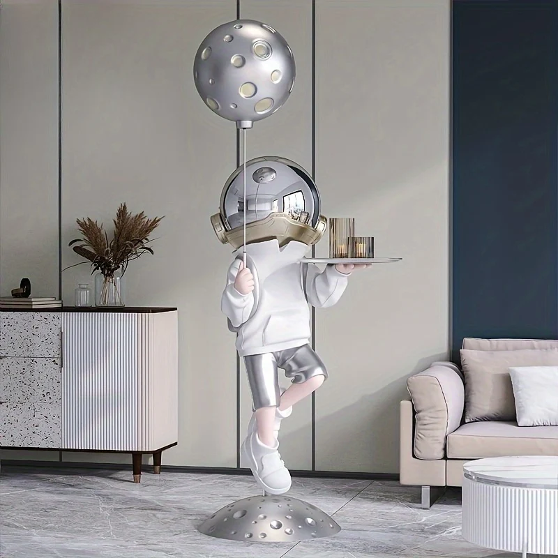Astronaut cartoon furniture decorative piece for living room or entryway