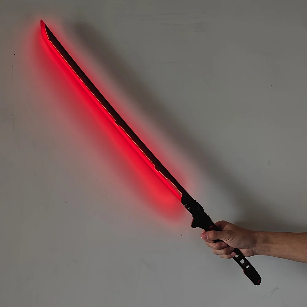 LED cyber-style Samurai sword prop for cosplay and themed events