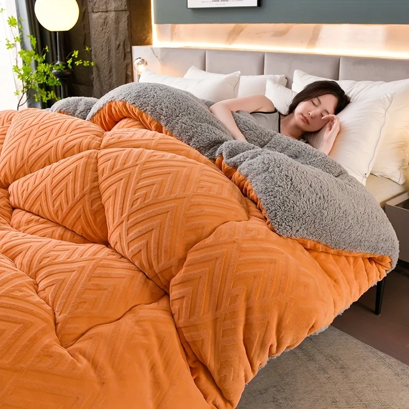 Embossed Velvet Comforter, Ultra Soft and Lightweight