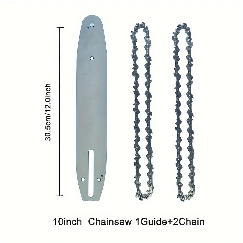 Chain saw repair kit with alloy guide plate and two chains