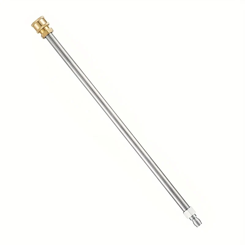 Stainless steel pressure washer extension wand with 1/4" quick connect