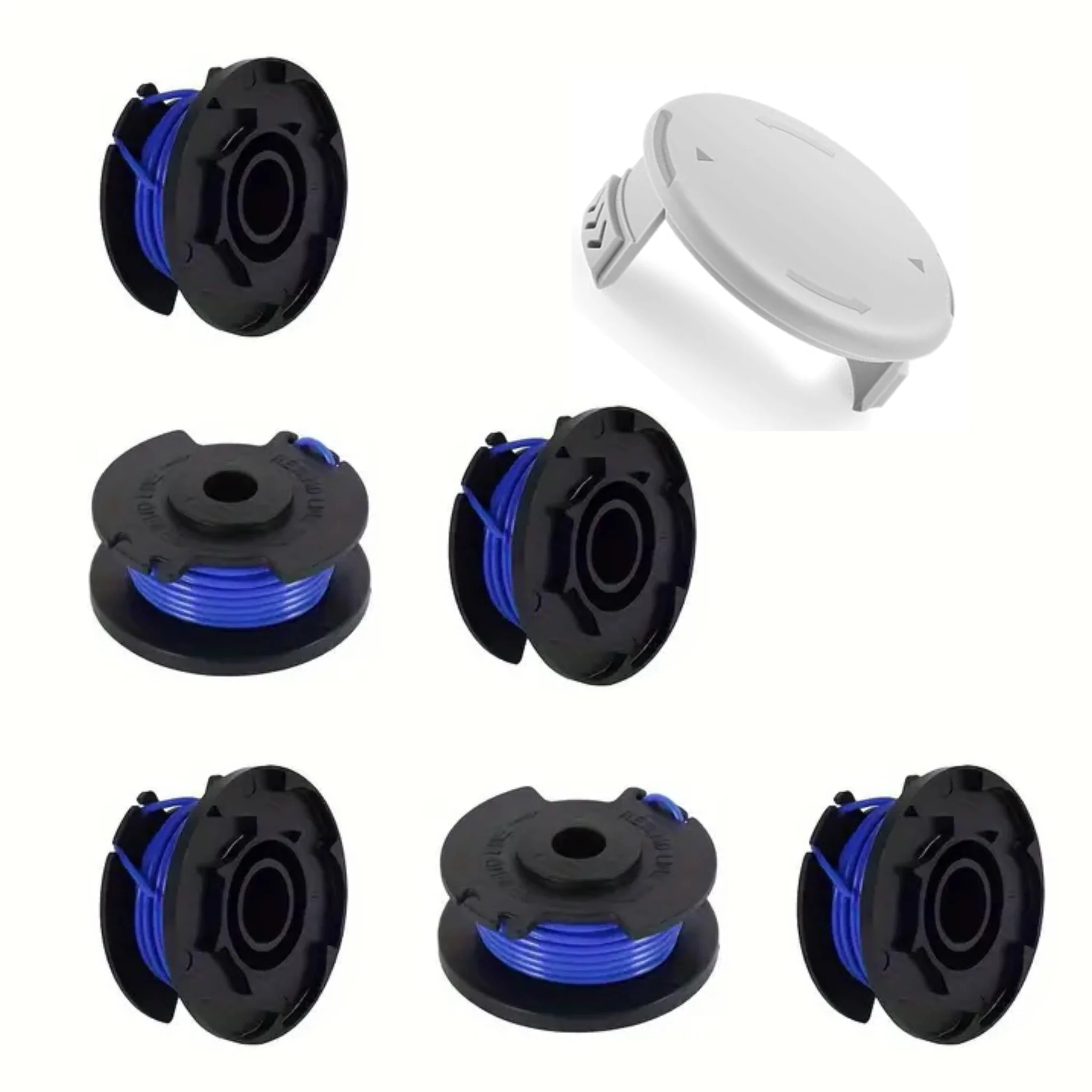 Replacement trimmer spool with 0.065 inch automatic feed line for electric string trimmers