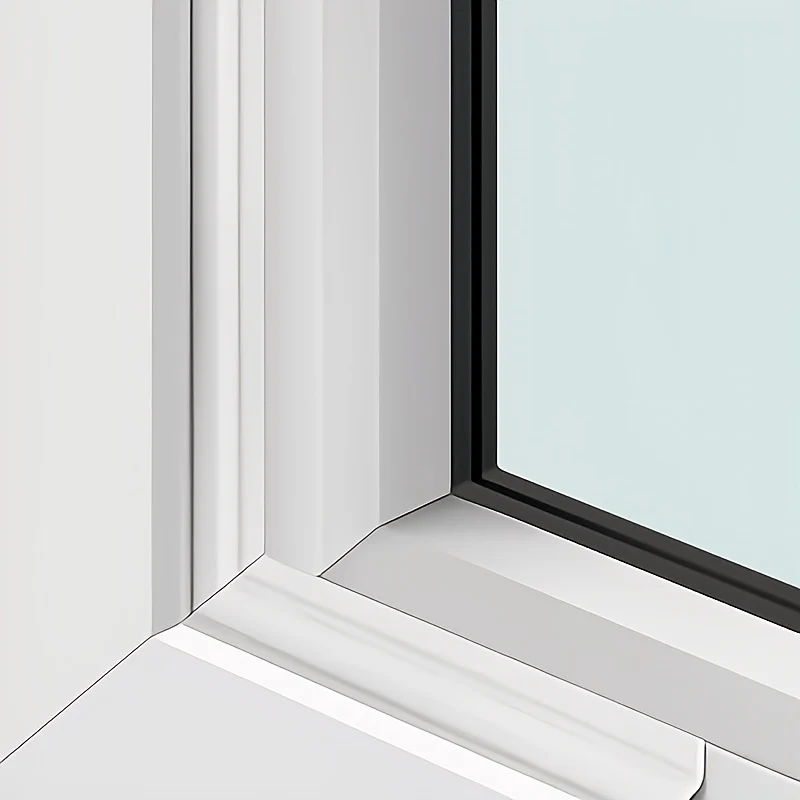 Window and door weatherproof seal strip for energy efficiency