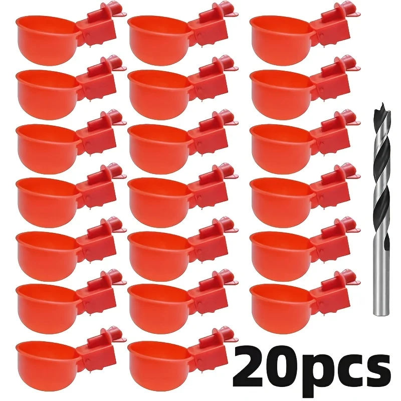 20-Piece Automatic Poultry Waterer Set – Self-Priming, Splash-Proof, No Electricity Needed