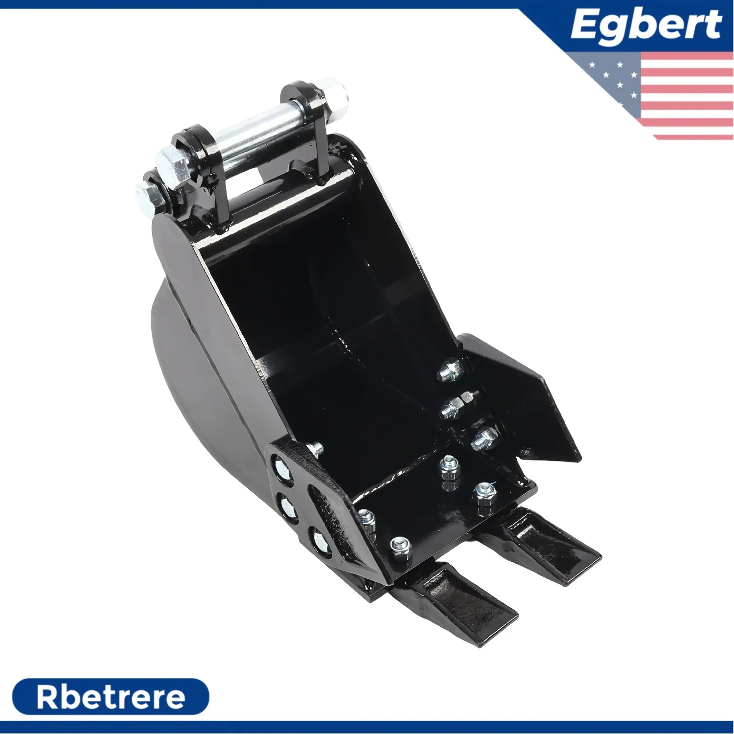 Narrow trenching bucket attachment for mini excavators