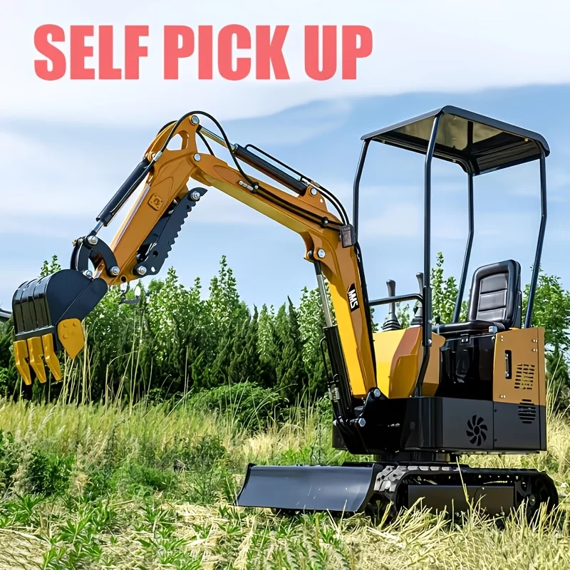 1-ton compact excavator with EPA-compliant engine and 4 kW travel motor