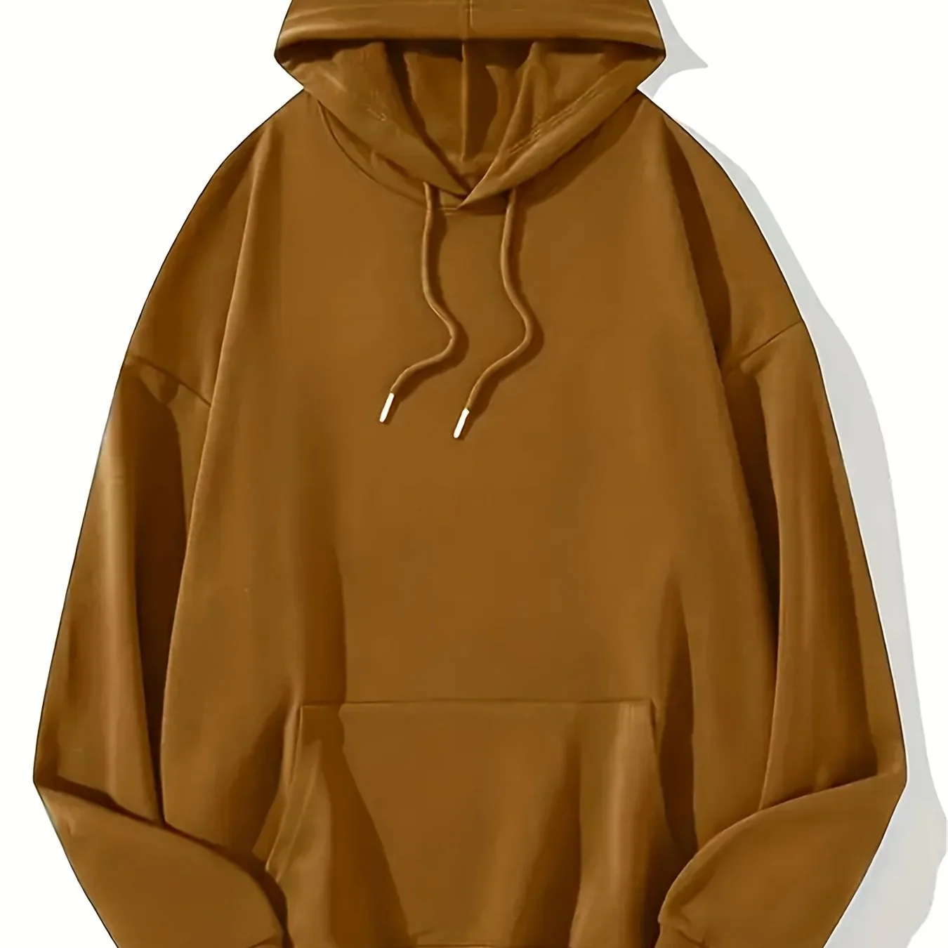 Plus Size Women's Oversized Hooded Sweatshirt with Kangaroo Pocket