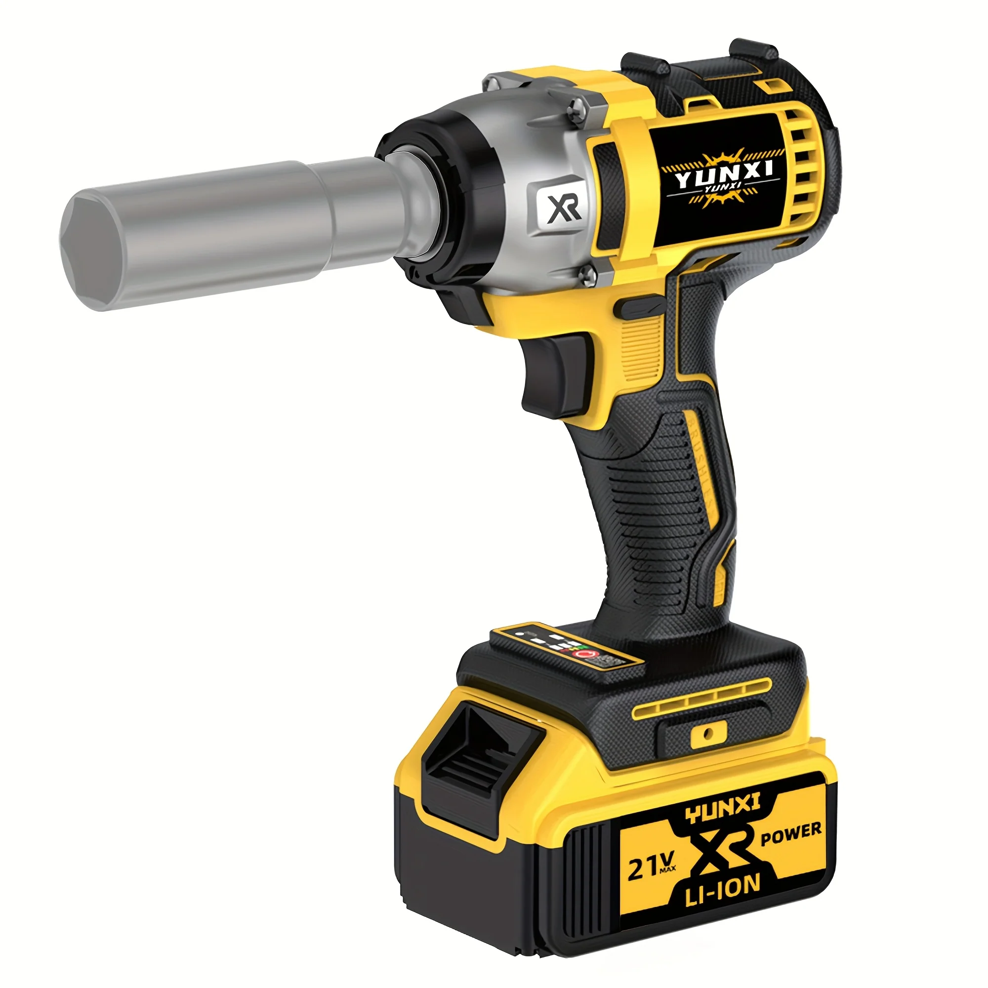 21V cordless impact wrench kit with 4000mAh battery and 150-piece socket set