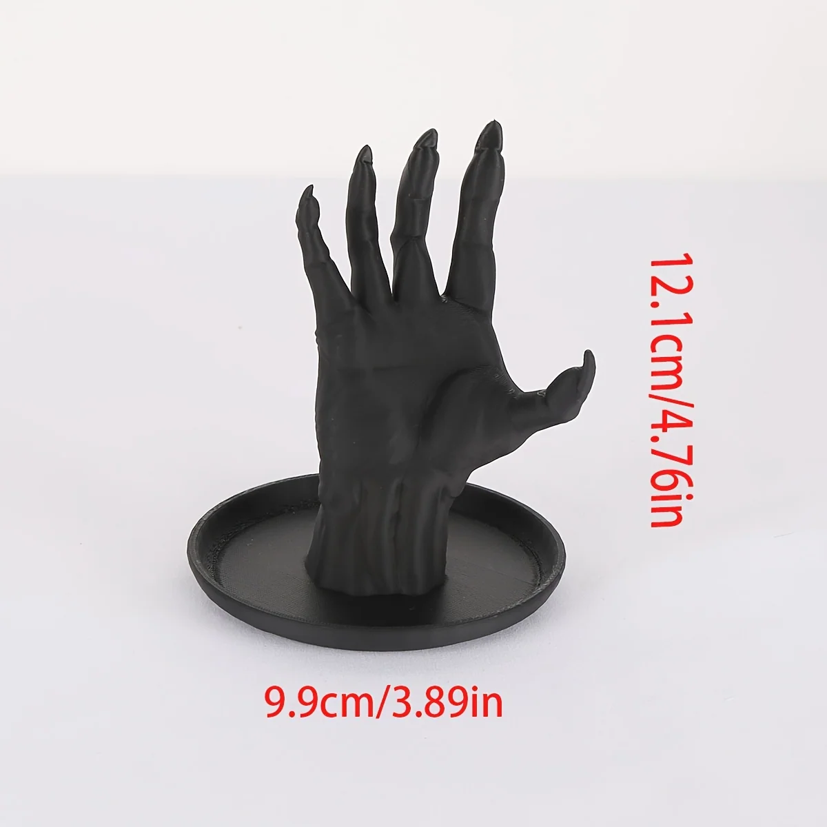 Gothic Plastic Jewelry Display Stand - Multi-Hook Organizer for Earrings and Necklaces