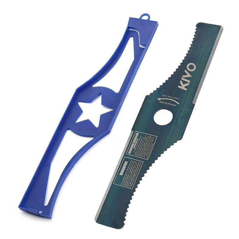 13-inch SK5 steel S-shaped mower blade for gasoline mowers and trimmers