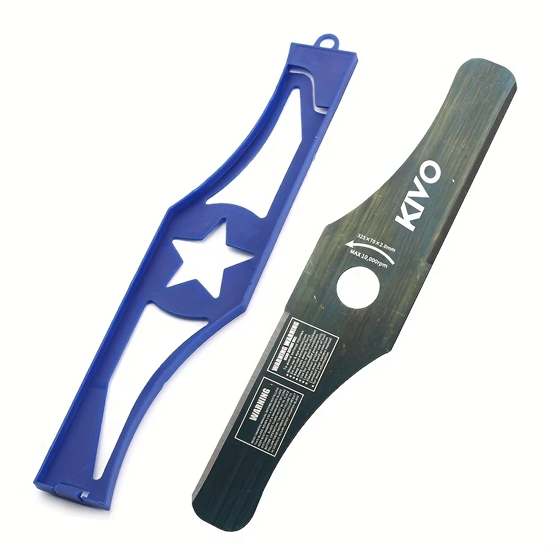 13-inch SK5 steel S-shaped mower blade for gasoline mowers and trimmers