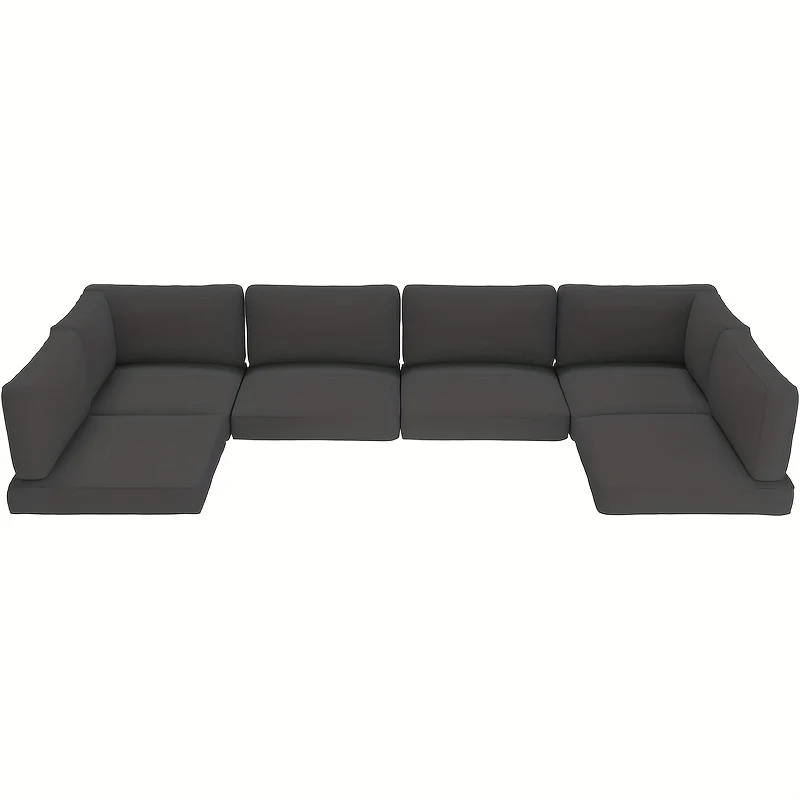 14-piece outdoor patio seat cushions and covers for sofas, chairs, and benches
