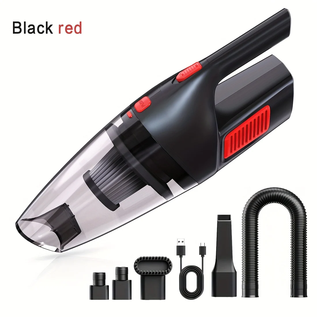 USB rechargeable handheld car vacuum cleaner with powerful suction