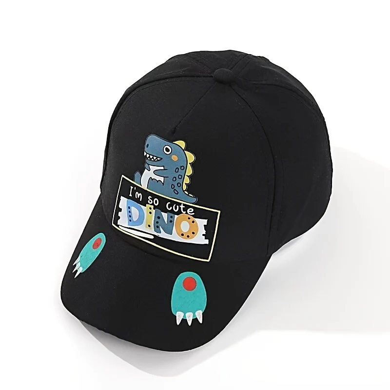 Lightweight dinosaur snapback cap for kids ages 3 to 7