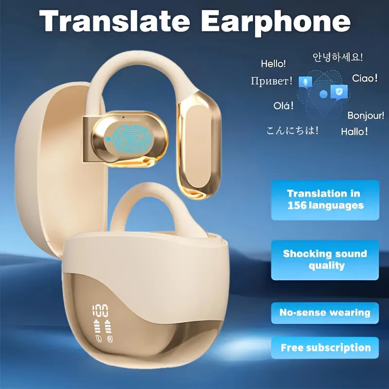 AI-powered real-time translation earbuds for travel and conversations
