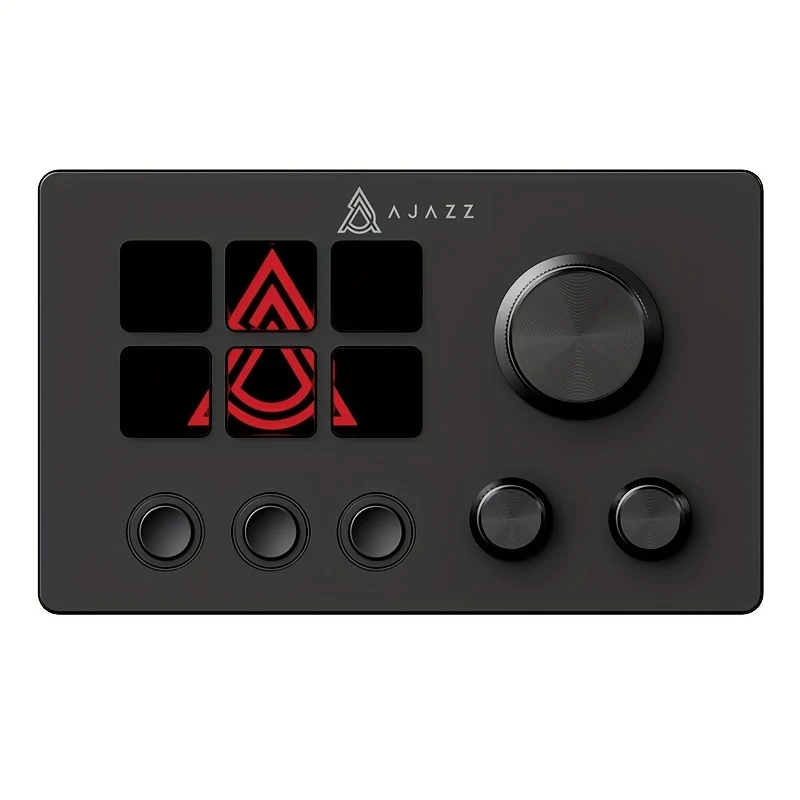 Desktop Live Streaming Console with Programmable Shortcut Keys, Detachable 40° Stand, Customizable Buttons