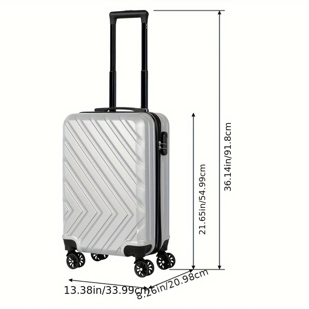 20-inch suitcase with 14-inch handbag set for travel and carry-on use