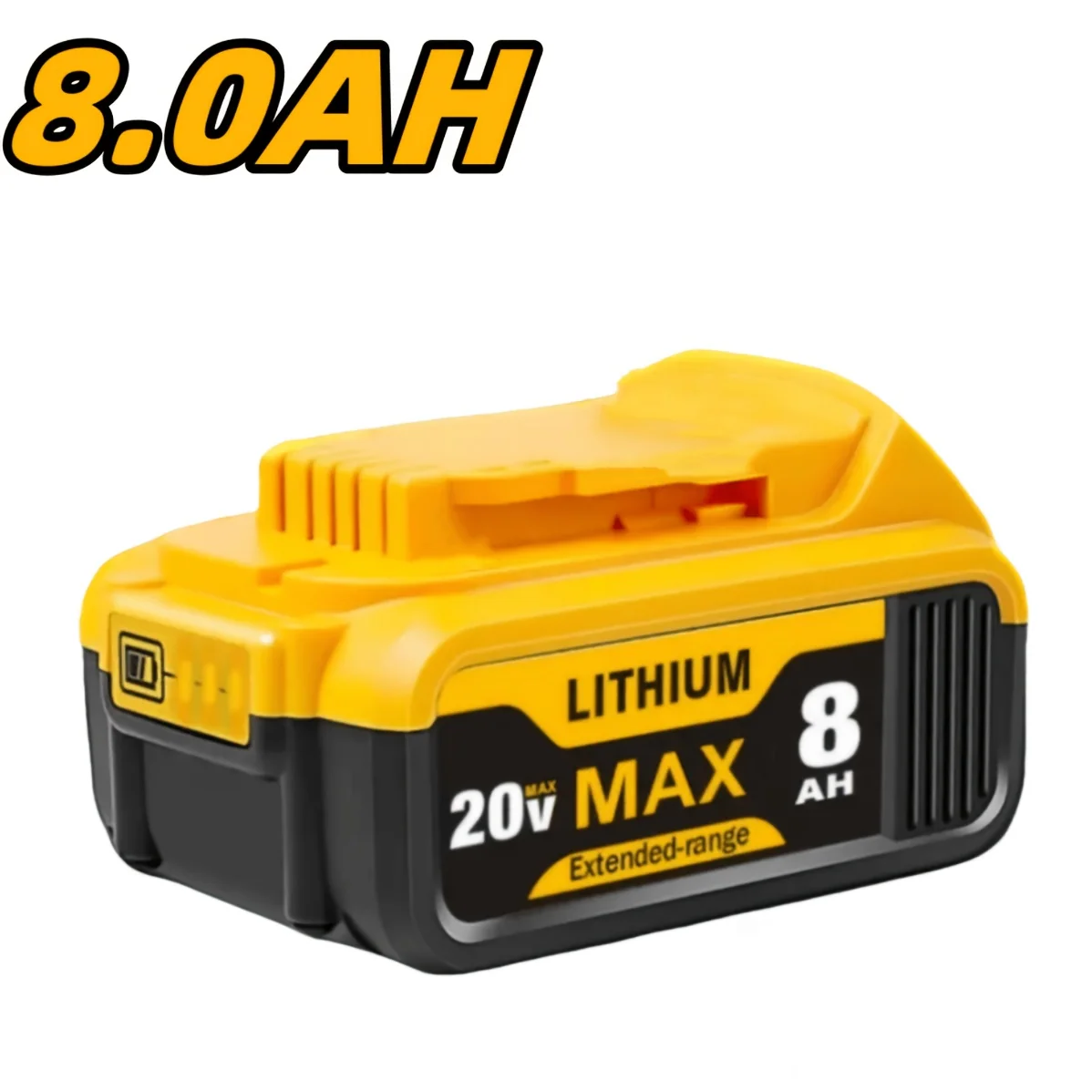 8Ah 20V lithium-ion replacement battery for cordless power tools