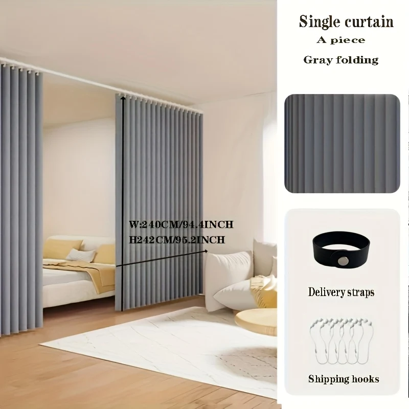220g stainless steel magnetic door curtain with metal hooks