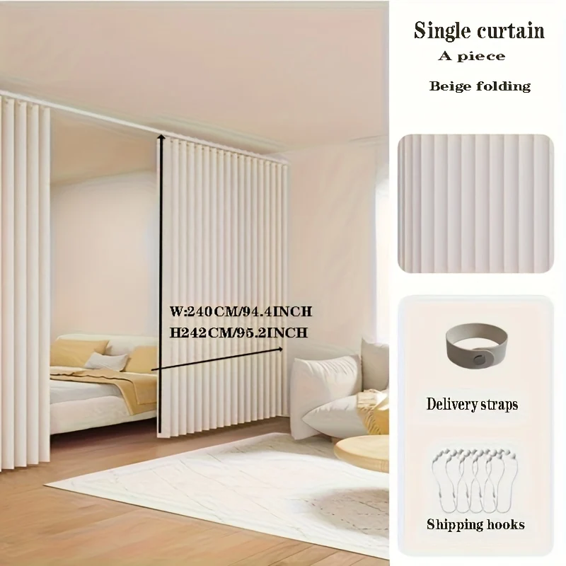220g stainless steel magnetic door curtain with metal hooks
