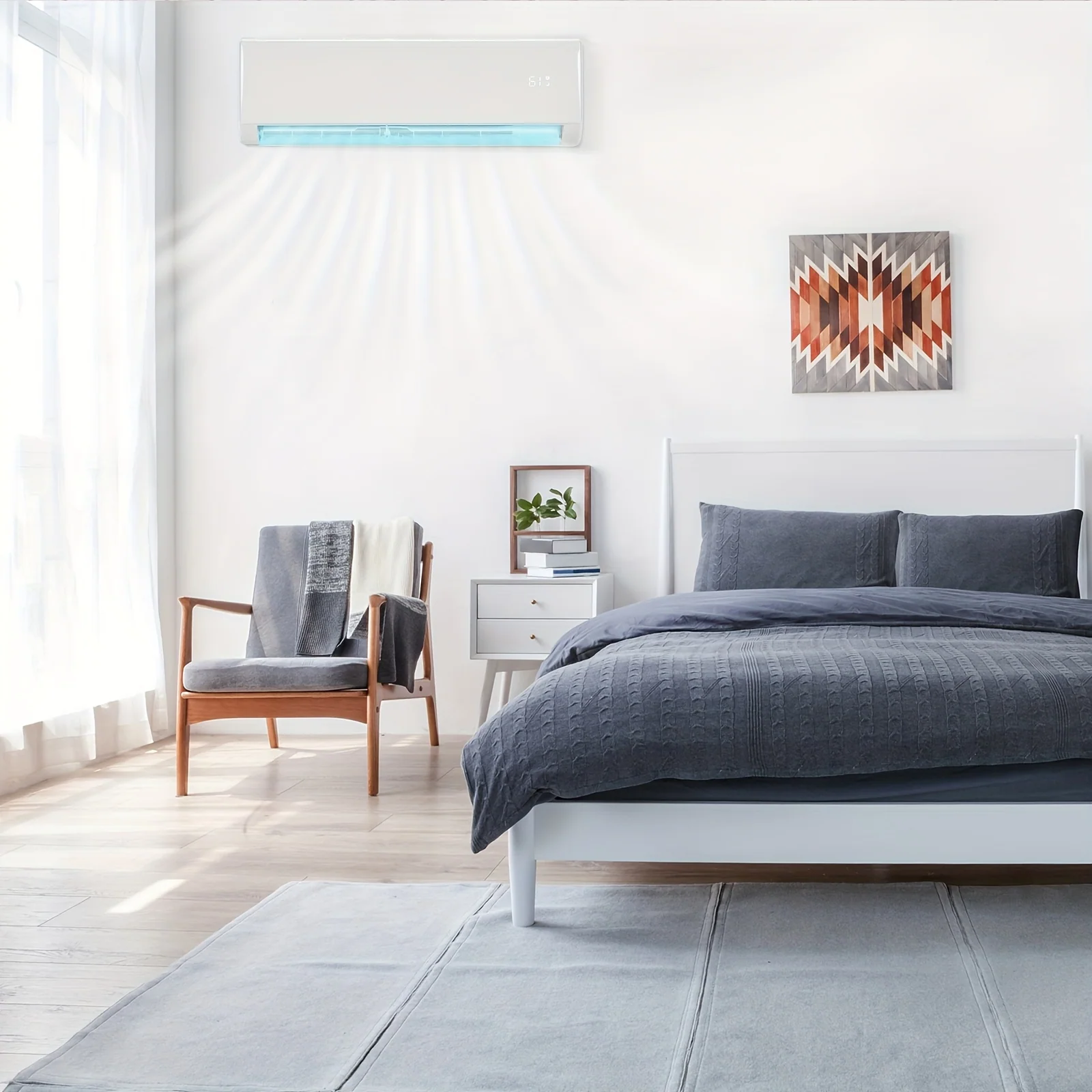 11,500 BTU Wi-Fi Mini Split Air Conditioner and Heater with 17 SEER2 Rating