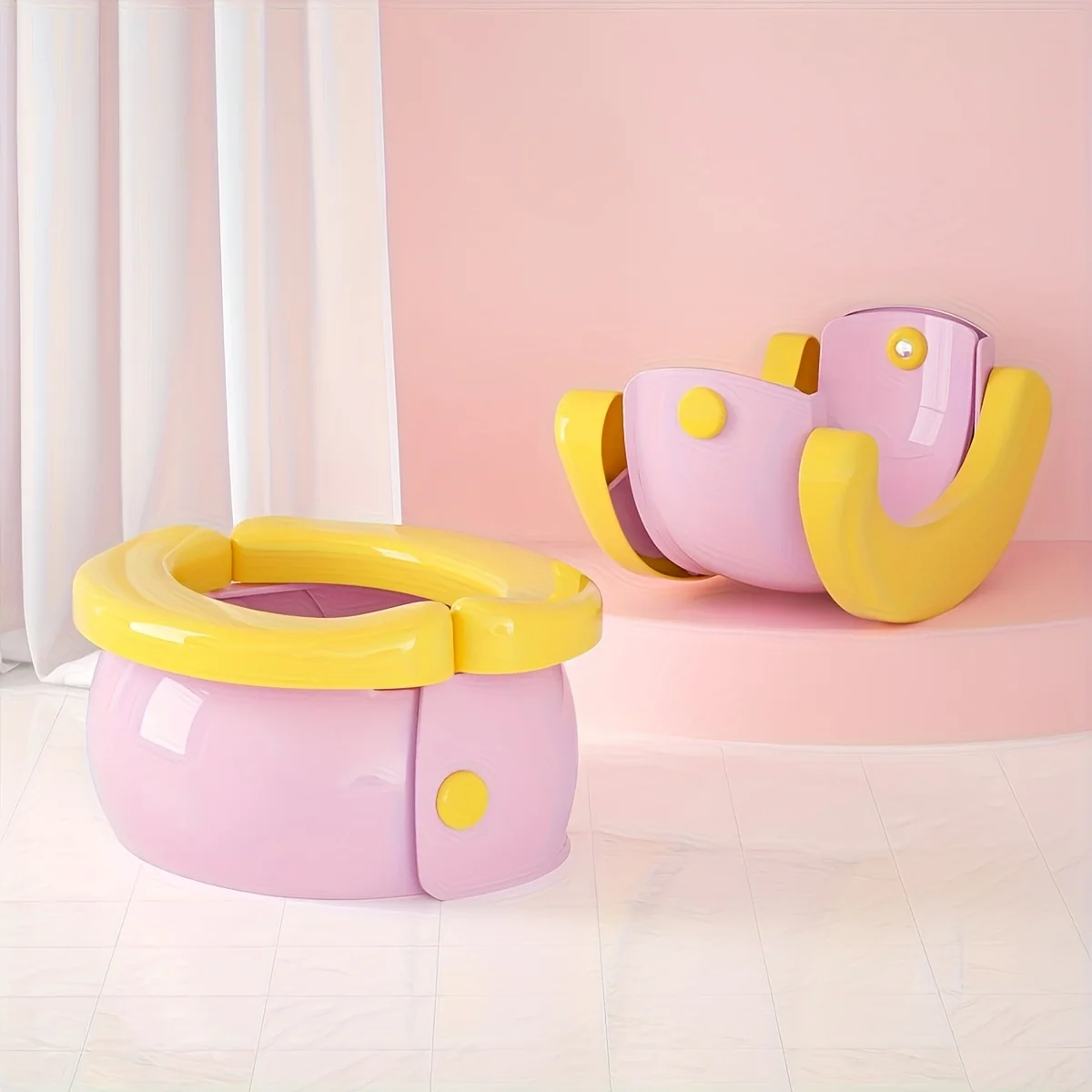 Folding Outdoor Potty Stool – Portable Child Urinal for Boys and Girls
