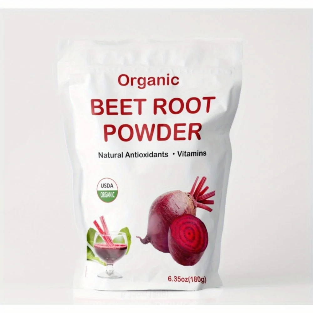 Pure Beetroot Powder for Drinks and Smoothies, 6.35 oz