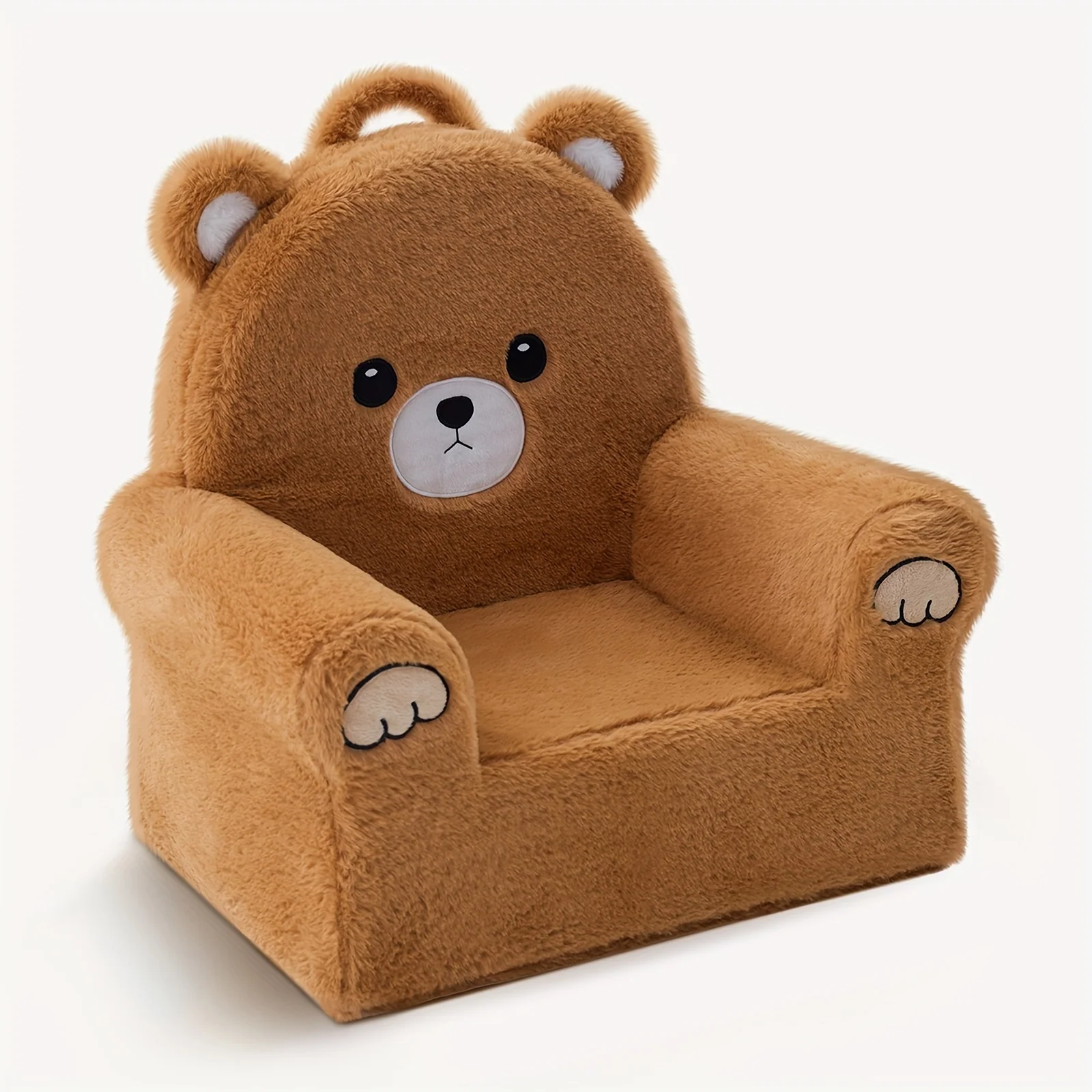 Teddy bear fleece kids sofa chair with washable cover