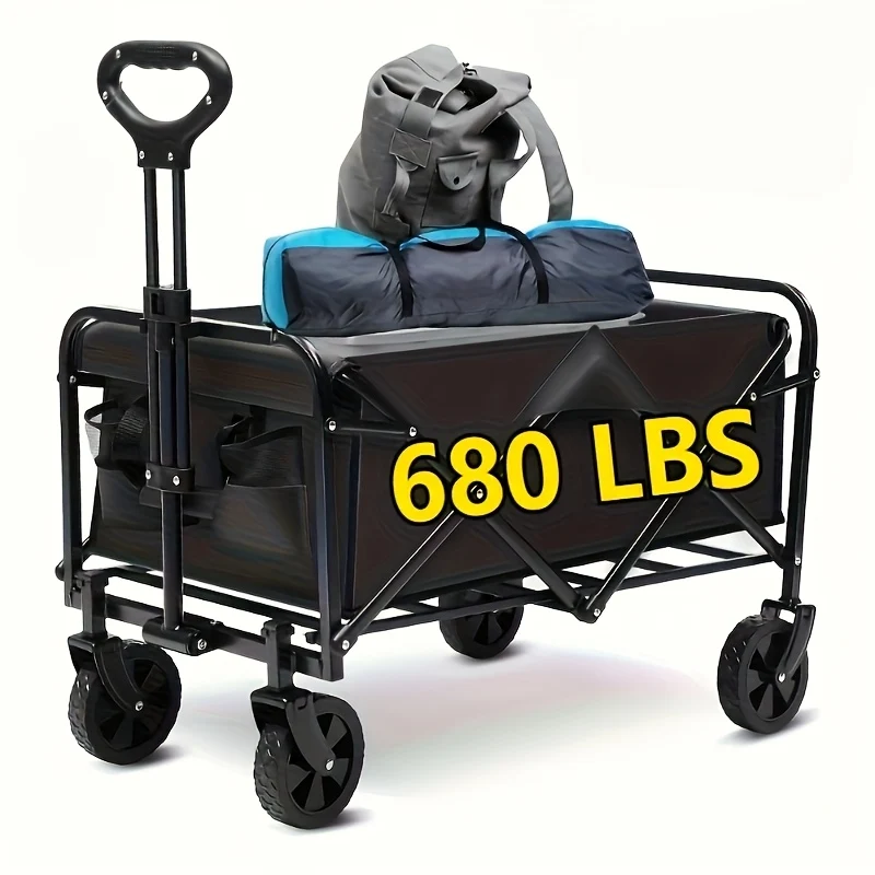 Heavy-Duty Folding Utility Cart with All-Terrain Wheels