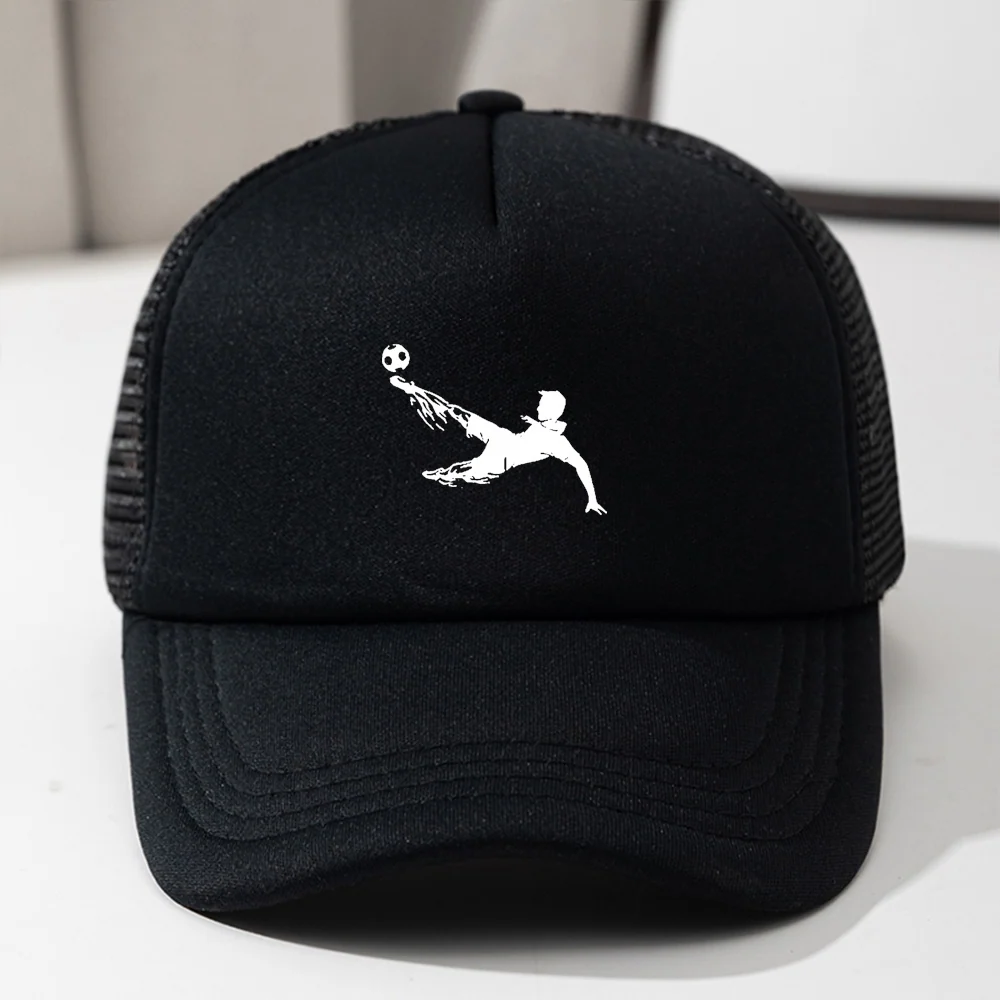 Breathable unisex kids baseball cap with mesh front panel