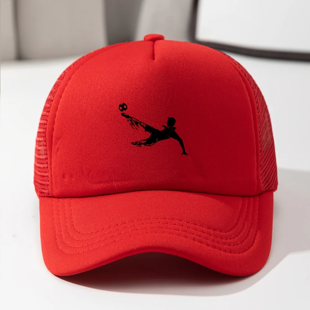 Breathable unisex kids baseball cap with mesh front panel