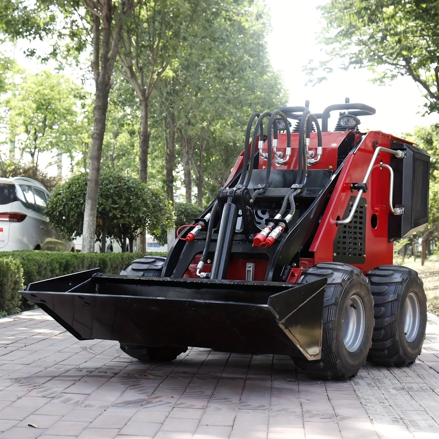 13.5 HP mini skid steer loader for compact construction and garden use