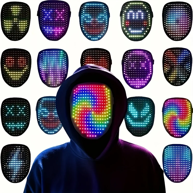 LED Gesture-Sensing Light-Up Mask for Cosplay and Parties