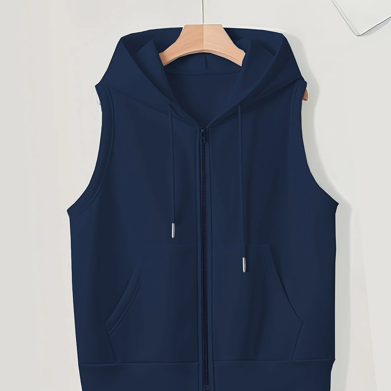Plus Size Hooded Zip-Up Jacket with Side Pockets