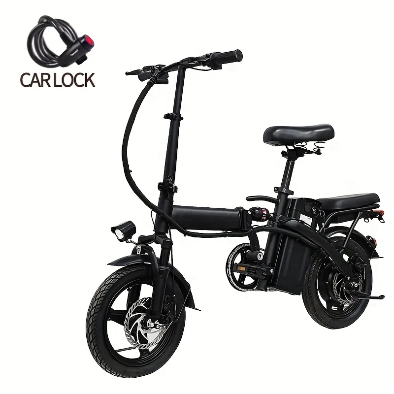 14 inch foldable electric bicycle with 48V lithium battery and 20 mph top speed
