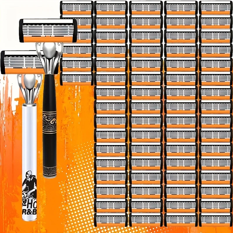 Precision razor with lubricating strip for comfortable shaving