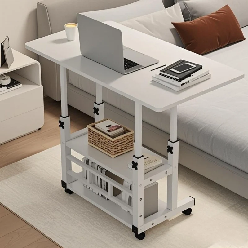 Adjustable height rolling utility cart with four lockable wheels