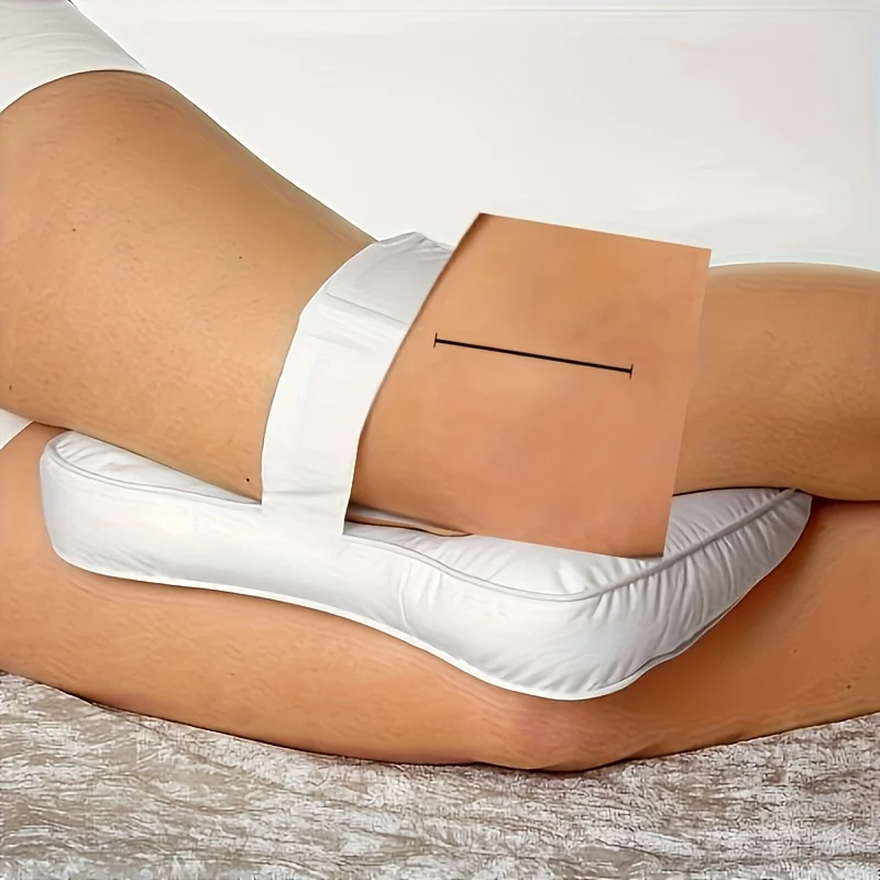 Adjustable Side Sleeper Leg Pillow with Straps, Breathable & Durable