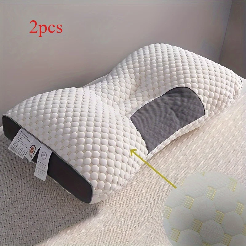 Supportive Massage Pillow Set with Breathable Fabric
