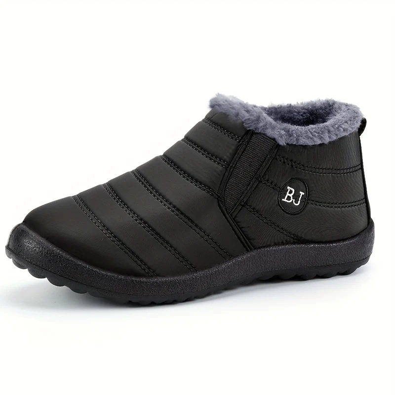 Ultra‑Warm Unisex Winter Boots – Non‑Slip Thick Sole, Arctic Warmth, Low Heel, Round Toe