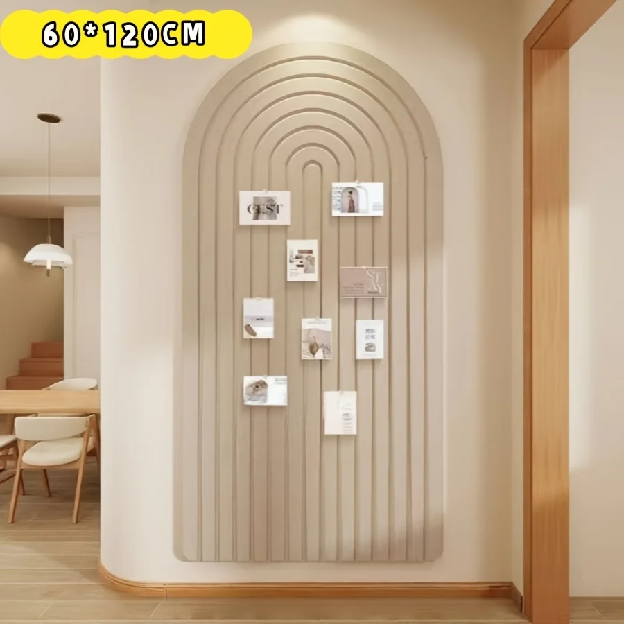 Extra large striped felt bulletin board for wall decor