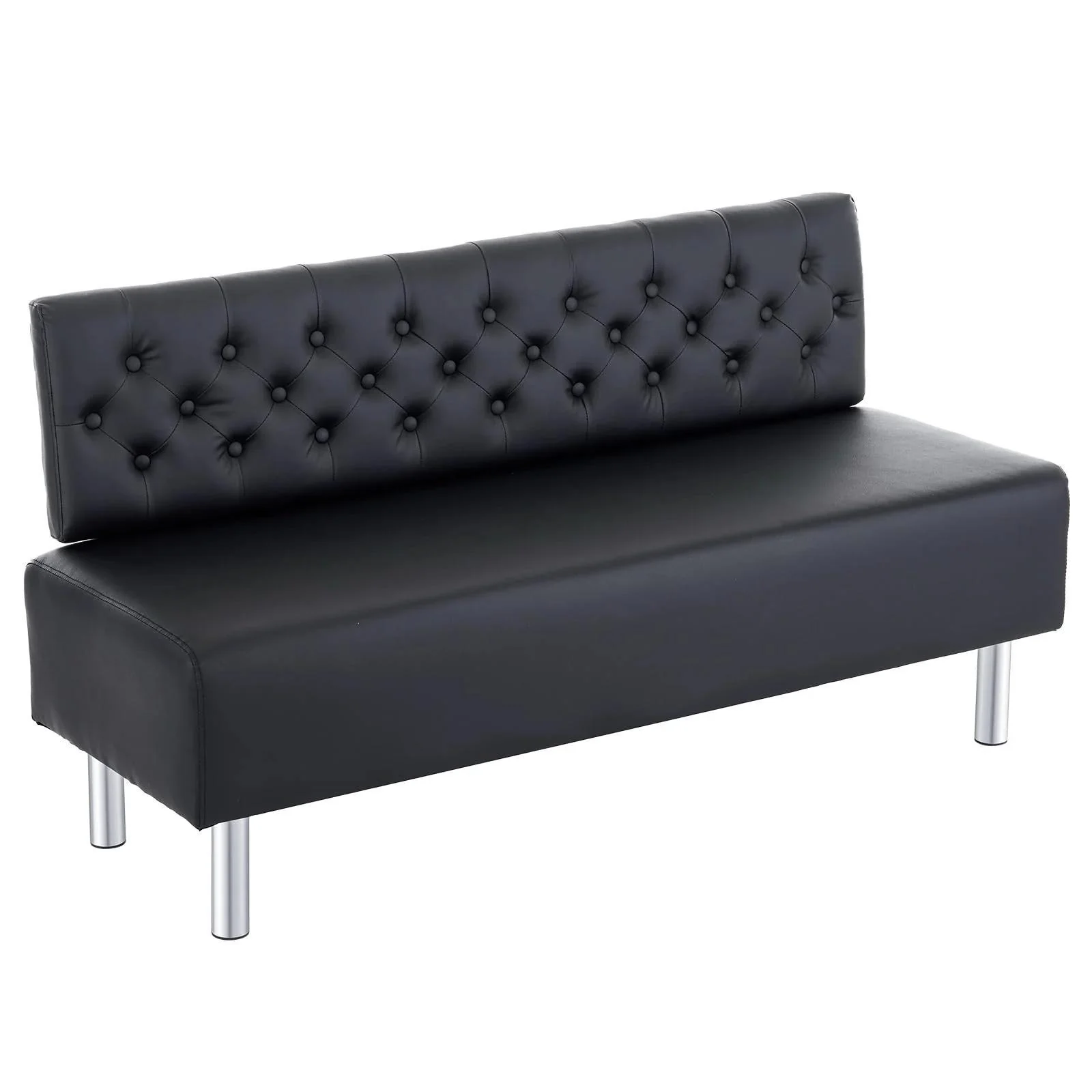 58.6‑Inch Button‑Tufted Reclining Office Chair with Upholstered Back