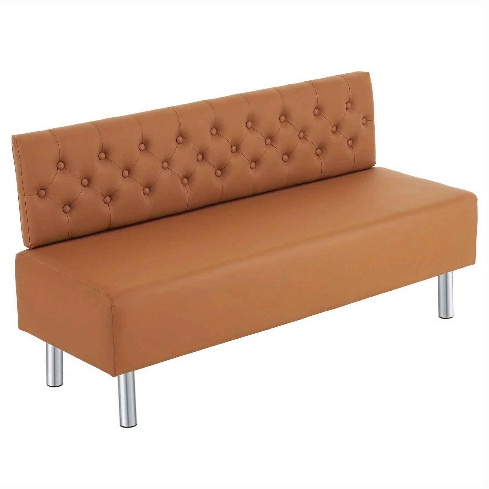 58.6‑Inch Button‑Tufted Reclining Office Chair with Upholstered Back