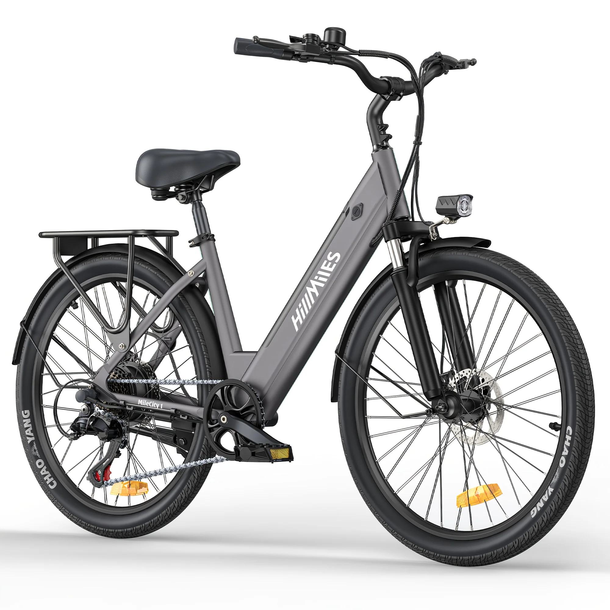 26-inch step-through electric bike for city commuting and errands