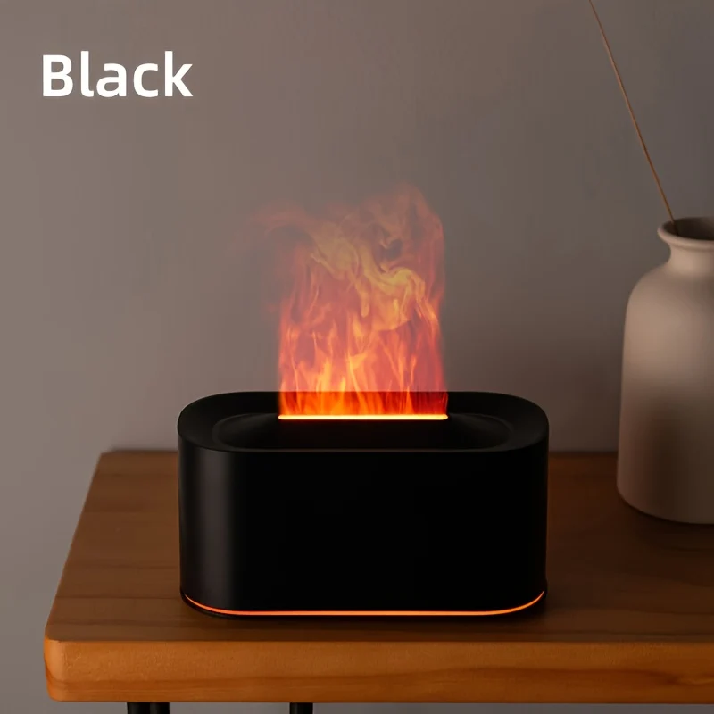 Flame design aromatic diffuser with LED light and USB power