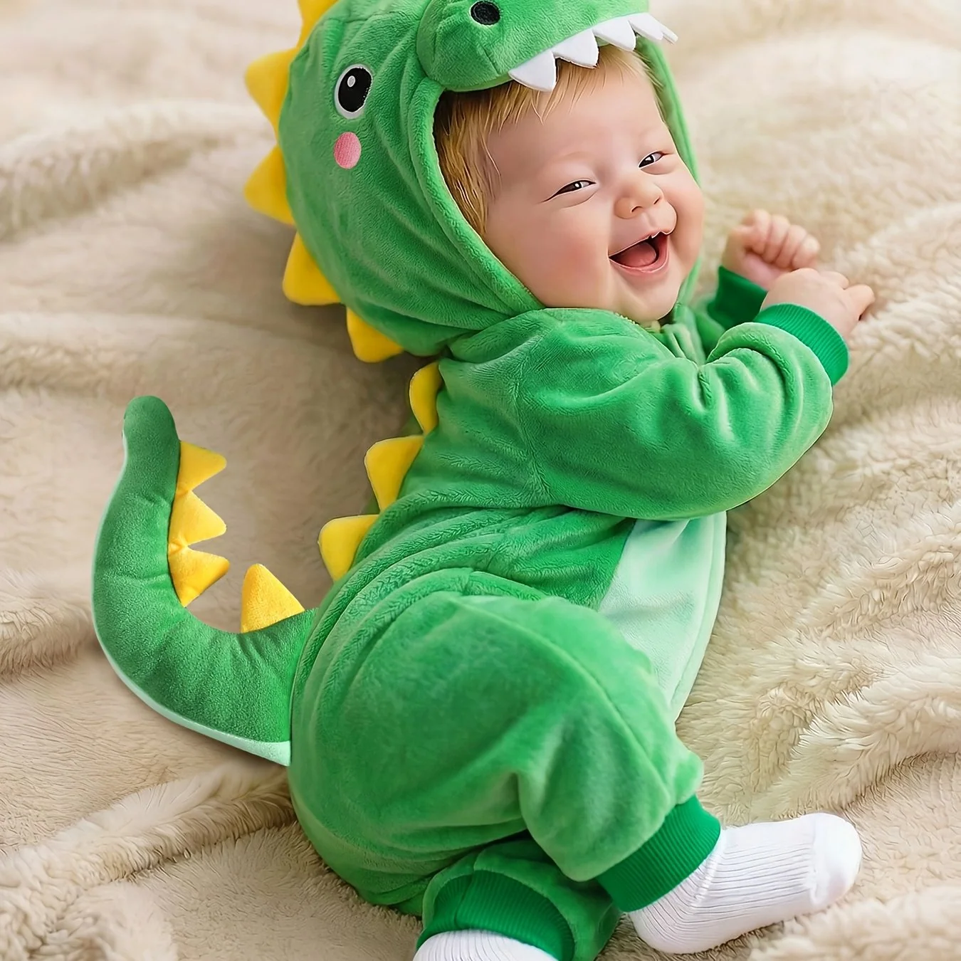 Dinosaur Onesie with 3D Design – Cozy Full‑Body Costume for Outdoor Adventures